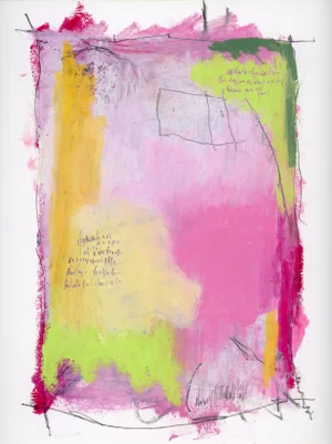 "Play Drawing #4" Contemporary Original Abstract Oil Painting by Vincent Salvati