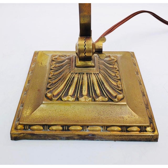 Art Deco Vintage McFaddin & Co. Emeralite Bankers Desk Lamp No. 8734 For Sale - Image 3 of 4