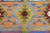 Textile 1960s Colorfull Bohemian Kilim Rug - 68"x107" For Sale - Image 7 of 11