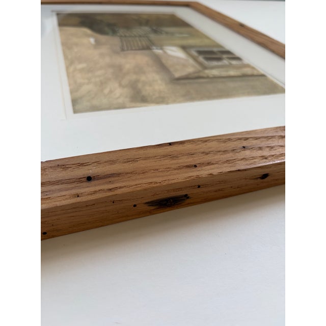 Andrew Wyeth Andrew Wyeth’s “Early October” Framed in American Chestnut For Sale - Image 4 of 9