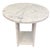 Crafted from white marble, the Mya Bianco Side Table features round top with fluted side details.