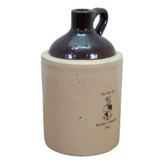 1967 Bθπ Beta Theta Pi Greek Fraternity Basin Street Whiskey Jug Crock 10" For Sale