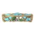 Silver Comb Box With Enamel & Pastoral Scene For Sale