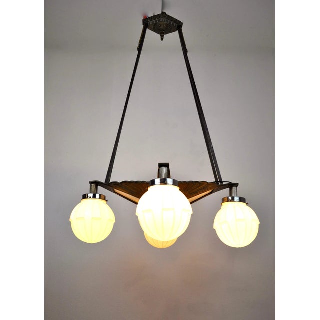 Vintage Art Deco Ceiling Lamp For Sale - Image 9 of 10