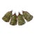 Set of 4 Antique German Mercury Glass Santa Christmas Ornaments For Sale