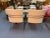 Hickory Furniture Hickory Business Furniture Faux Croc and Metal Arm Chairs - A Pair For Sale - Image 4 of 10