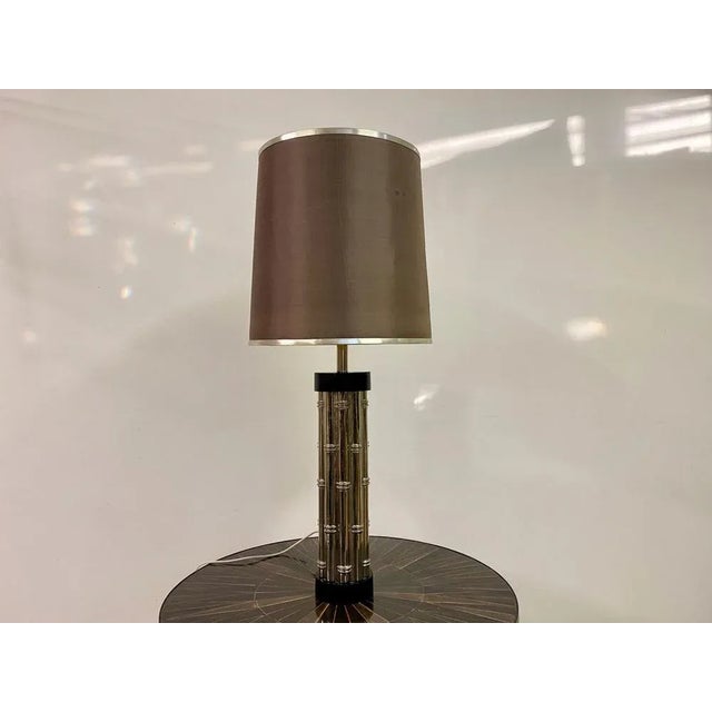Faux Bamboo Table Lamp, 1970s For Sale - Image 6 of 11