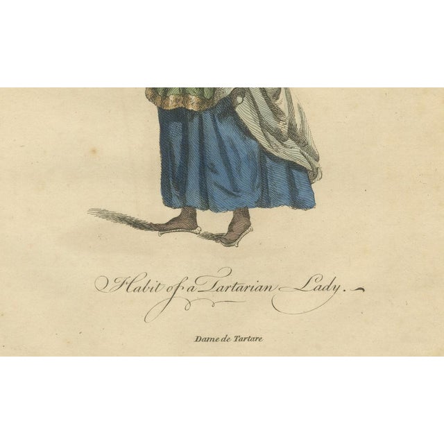 Paper Jefferys, Tartar Princess Costume Study, 1749, Print For Sale - Image 7 of 9