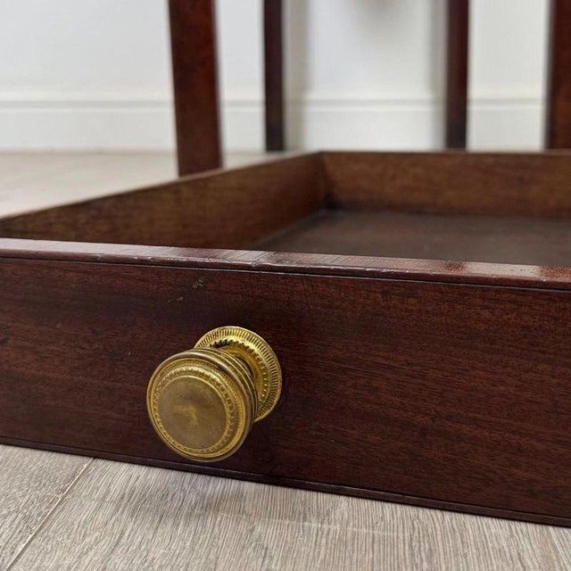 Antique English Mahogany Side Table, 1780 For Sale - Image 11 of 12