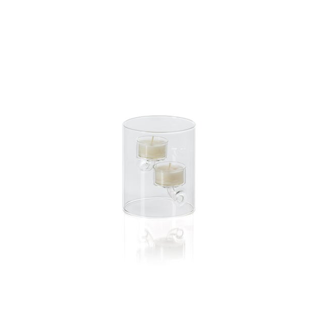 Contemporary Kelly 4-Piece Set Double Tealight Holder/Hurricane For Sale - Image 3 of 8