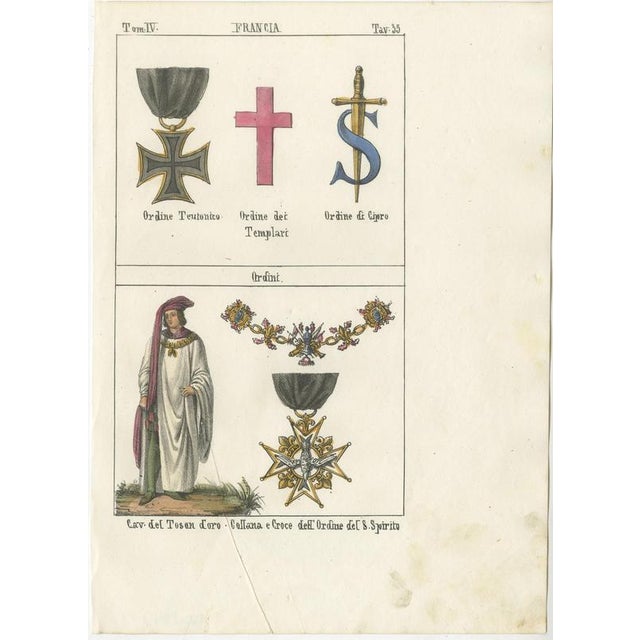 Badges of the Teutonic, 1842, Paper For Sale - Image 3 of 8