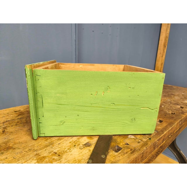 Country Style Kitchen Flour Buffet in Green For Sale - Image 17 of 18