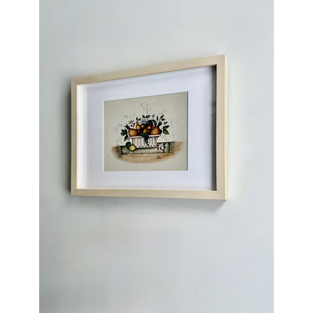 Mid Century Jane Henry Framed Theorem Painting For Sale - Image 17 of 17