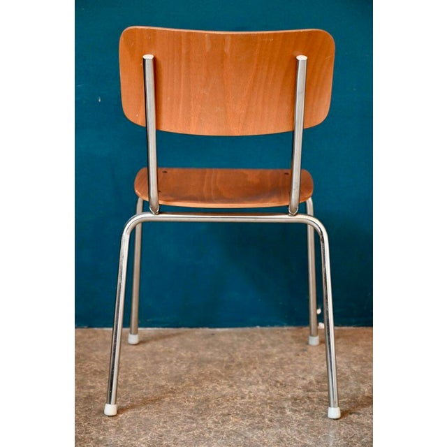 Vintage Industrial Chrome Tubular Chairs, Set of 4 For Sale - Image 11 of 14