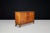 René Gabriel Patinated Oak Sideboard, France, 1940s This mid-century sideboard, crafted from patinated French oak, was...