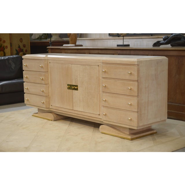Modernist Art Deco Buffet by Pechon Mof 1941 for the Decorator Pebreuil, 1940s For Sale - Image 16 of 16