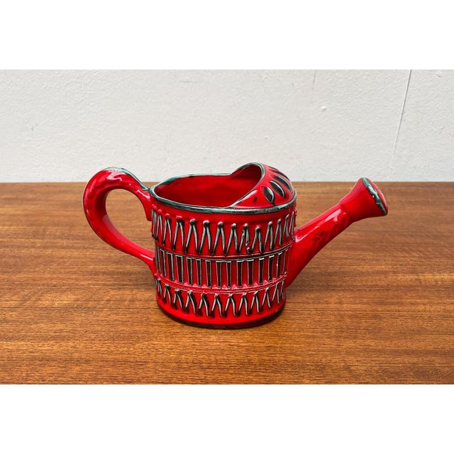 Mid-Century Italian Pottery Watering Pot, 1960s For Sale - Image 6 of 18