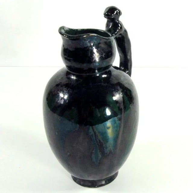 Belgian Art Nouveau Ceramic Vase, 1930s For Sale - Image 4 of 9