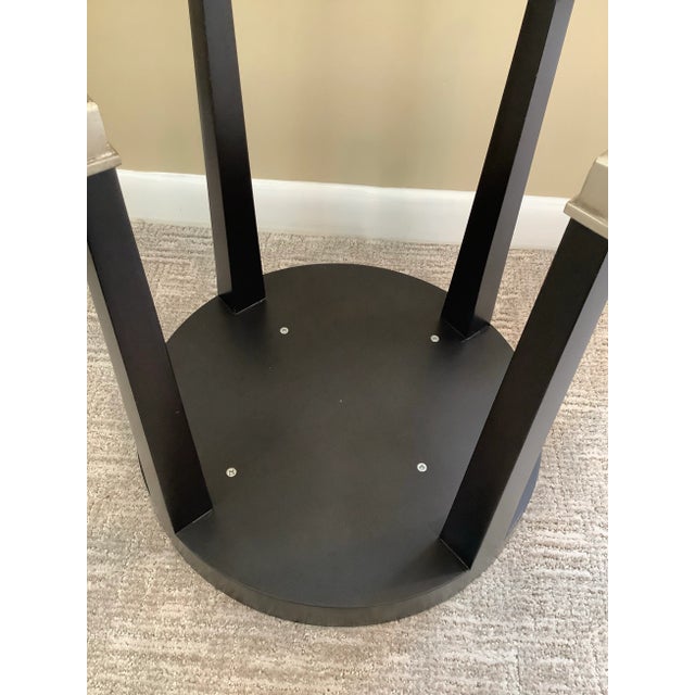 Donghia 1990s Donghia Paris Round Side End Table John Hutton For Sale - Image 4 of 6