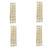Italian Murano Glass Brass Wall Sconces by Simoeng, Set of 4 For Sale - Image 9 of 9