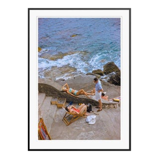 Toni Frissell 'Capri Conversations' Archival Pigment Print Framed in Black For Sale
