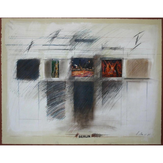 Schmid Heinrich, Berlin 1 of 1981 Cityscape, 1981, Oil Painting on Canvas For Sale - Image 9 of 9