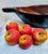 Mid Century Carved Wood Deep Leaf Shaped Bowl With Wood Fruit- 9 Pieces For Sale - Image 9 of 11