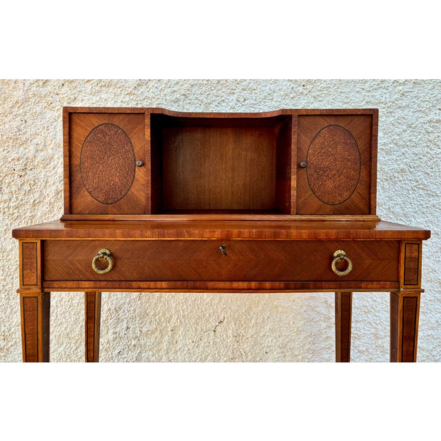 Spanish Writing Desk With Upper Cabinets, 1940s For Sale - Image 17 of 18