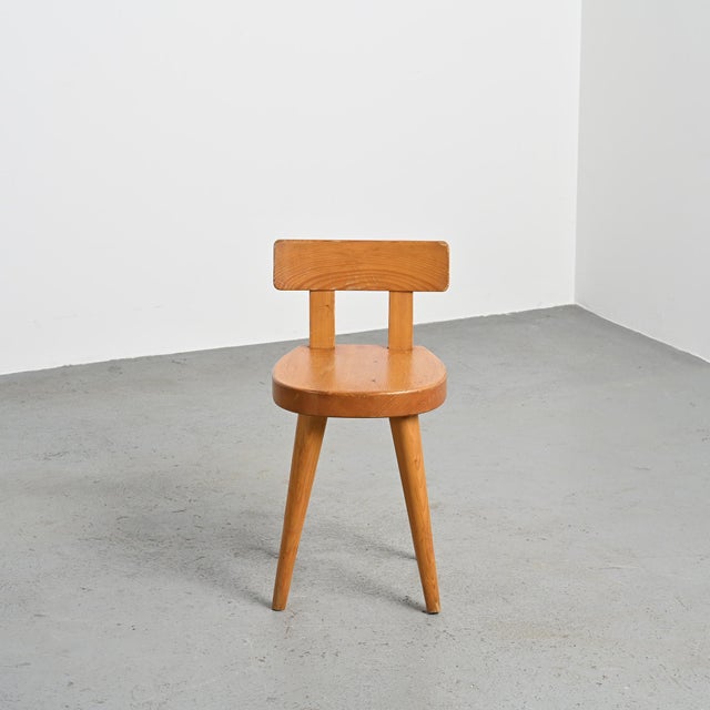Brown Chair by Christian Durupt for Meribel, 1960s For Sale - Image 8 of 11