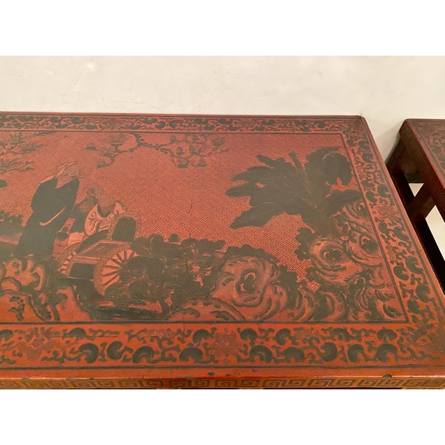Pair Chinese Coromandel Lacquer Consoles For Sale In Los Angeles - Image 6 of 12
