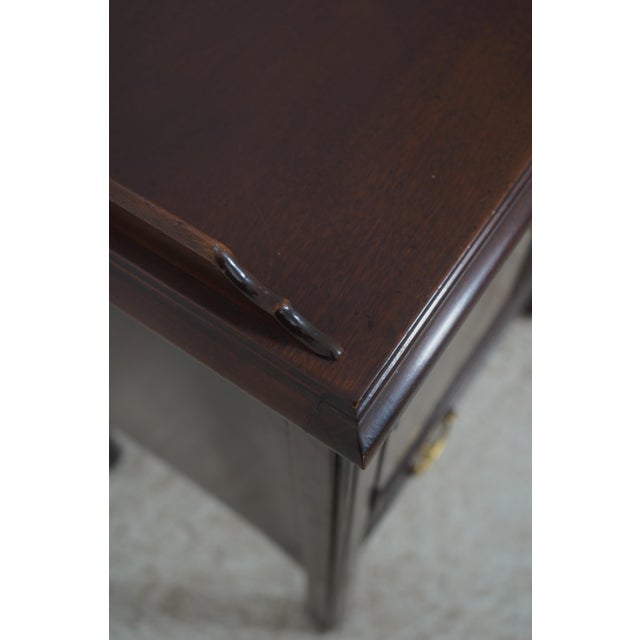 Pair of Drexel Heritage Mahogany Chippendale Style Nightstands For Sale - Image 10 of 18