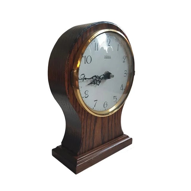 Vintage Table Clock from Jeka, in Very Good conditions. Designed 1970 to 1979 This piece has an attribution mark, I am...