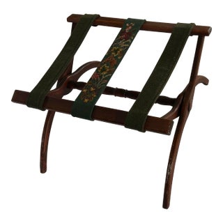 Mid 20th Century Folding Wooden Luggage Rack by Millersburg Products Co., Pa For Sale