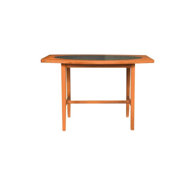 Mid-Century Modern 1960s Paul McCobb Perimeter Group Walnut Leather Side Table For Sale - Image 3 of 12
