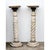 2000 - 2009 Neoclassical Marble Pedestal Columns Garden Stands, Set of 2 For Sale - Image 5 of 7
