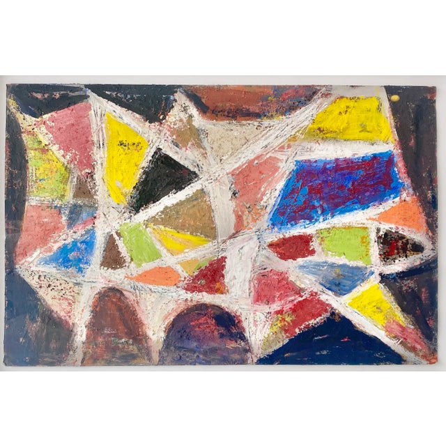 RELOCATION SUPER SALE! HUGE MARK DOWNS This freshly-framed oil painting on paper signed by the artist is a vibrant and...