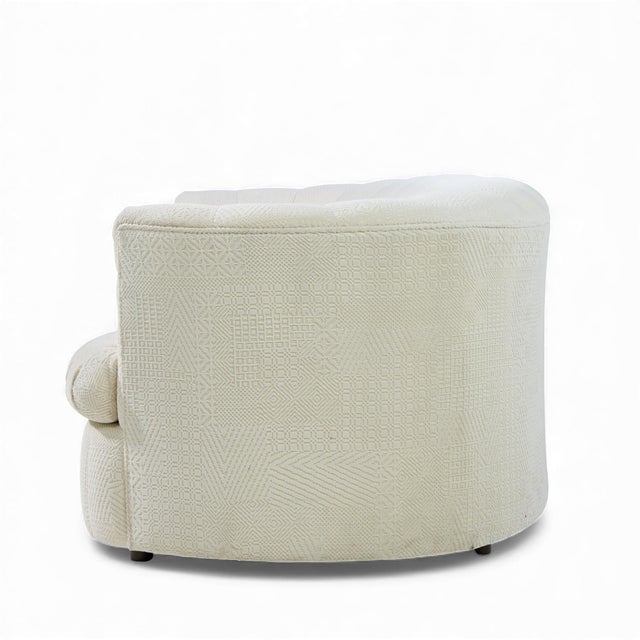 Weiman Weiman Mid Century Channeled Crescent Sofa For Sale - Image 4 of 10