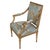 French Pair of French Painted Fauteuil Chairs For Sale - Image 3 of 4