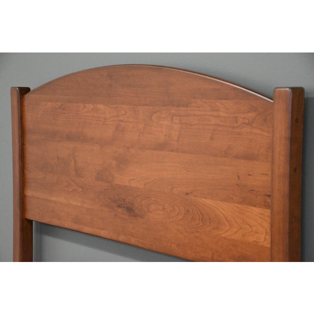 Late 20th Century Solid Cherry Twin Bed For Sale - Image 4 of 7