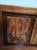 Vintage Asian Inspired Queen Size Wooden Headboard Dark Wood Tone For Sale - Image 4 of 9
