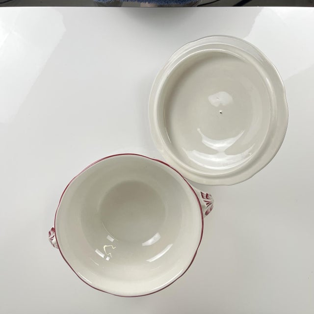 1980s Small Streetlight Model Tureen with Pink Pattern from KG Lunéville, 1980s For Sale - Image 5 of 10