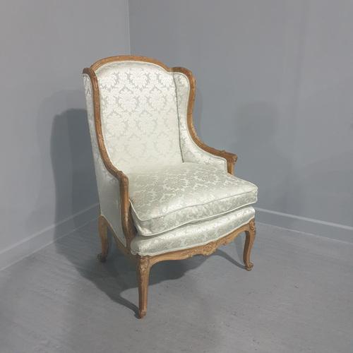 French Winged Armchair For Sale - Image 18 of 18