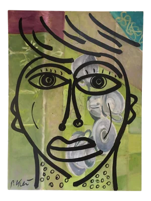 Abstract Painting by Peter Keil on Canvas