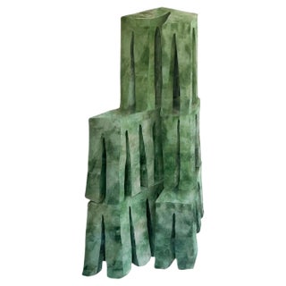 Velvet Realities Green Wall Sculpture by Sven Jansse For Sale