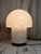 1970s Vintage 1970s Mid-Century Modern Glashutte Limburg White Glass Mushroom Table Lamp Model A743 For Sale - Image 5 of 18