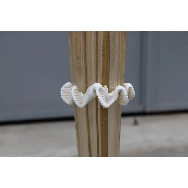 Murano Glass and Gold Dust Floor Lamp by Archimede Seguso for Seguso, 1950s For Sale - Image 13 of 16