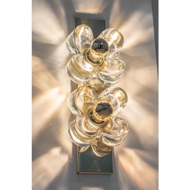 Glass Wall Light attributed to Sische, Germany, 1970s For Sale - Image 9 of 10