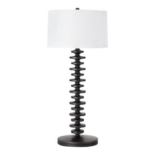 Regina Andrew Fishbone Buffet Table Lamp in Ebony For Sale
