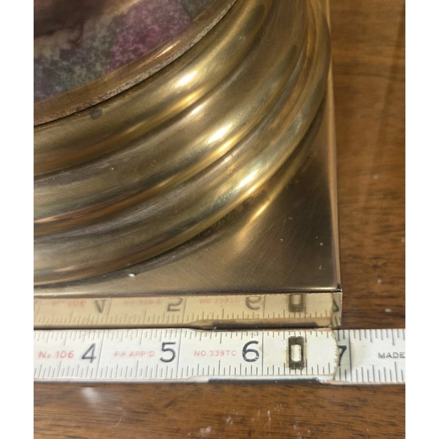 Vintage Frederick Cooper Chevron Ginger Jar Table Lamp For Sale - Image 9 of 11