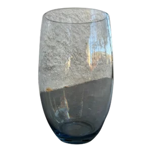 Vicke Lindstrand Kosta Lh 1612 Gray Glass Vase Sweden Mid Century Danish Modern